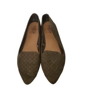 Seychelles Julia Flats Womens Shoes‎ Size 8.5 Dark Olive Army Green Pre-Owned